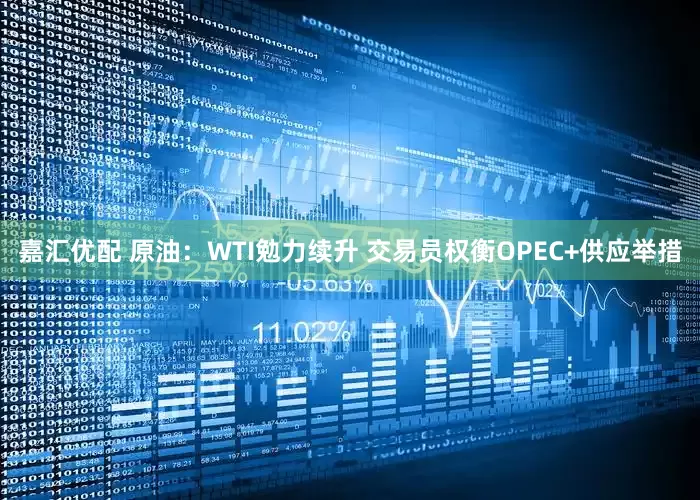 嘉汇优配 原油：WTI勉力续升 交易员权衡OPEC+供应举措